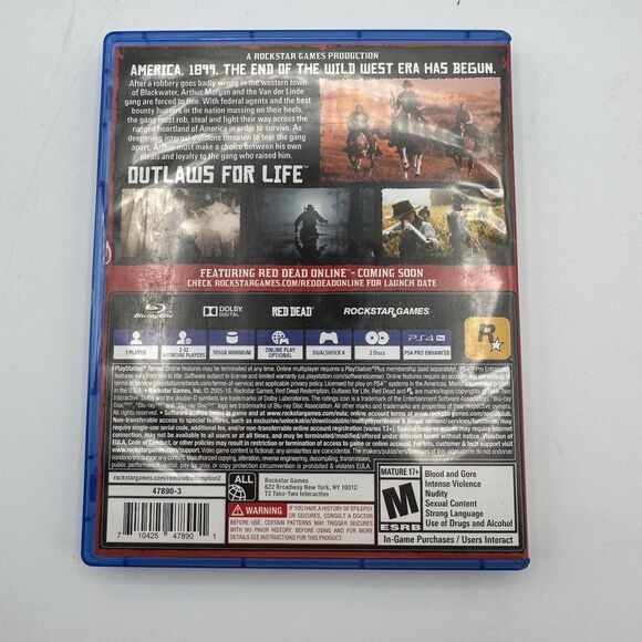 Red Dead Redemption 2 PS4 2018 Complete CIB Tested Working - Picture 8 of 12